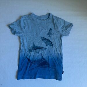 J. Crew Ocean Blue Shark Graphic Tee